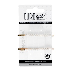 Eurostil - Longue pince en or avec perles 2 pcs (06932)