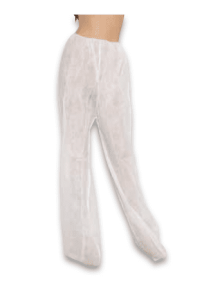 Alba - Pantalon de pressothérapie blanc en TNT (004793)