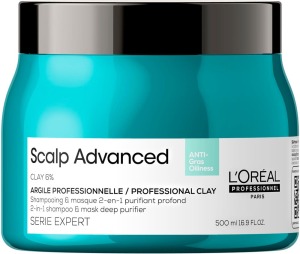 L`Oréal Serie Expert - Arcilla 2 en 1 SCALP ADVANCED Antigrasa 500 ml
