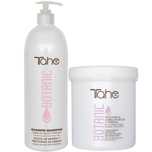 Tahe Botanic - Pack offre shampooing botanic nutritif 1000 ml + masque botanic réparateur 700ml ( FORMAT ÉCONOMIQUE GIANT  édition limitée)