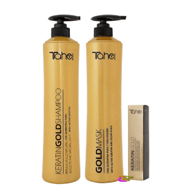 Tahe Botanic - Pack OROLIQUIDO GOLD XXL (shampooing oroliquido 800 ml +masque oroliquido 800 ml + keratin gold 30 ml)