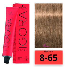 Schwarzkopf - Coloration Igora Royal 8/65 Blond Clair Doré Intense 60 ml 