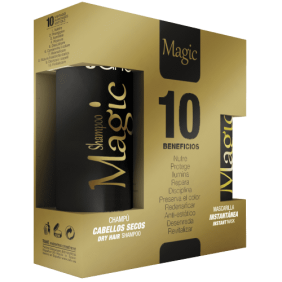 Tahe - PACK MAGIC (Shampooing Cheveux Secs 250 ml + Masque sans rinçage (10 avantages en 1 produit) 125 ml