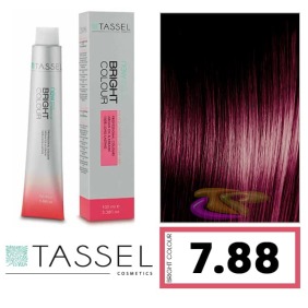 Tassel - Coloration BRIGHT COLOUR avec de l`huile d`Argan et de la Kératine Nº7.88 POURPRE ARDENT 100 ml (03996)