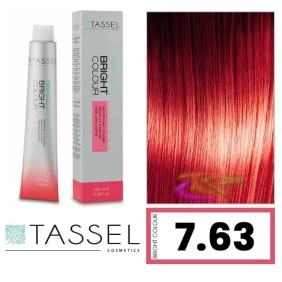 Tassel - Coloration BRIGHT COLOUR avec de l`huile d`Argan et de la Kératine Nº7.63 BIGARREAU 100 ml (03986)