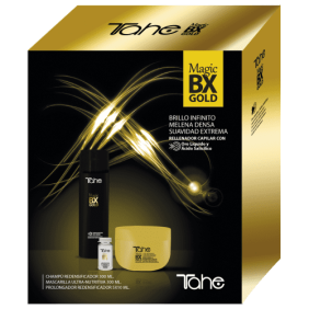 Tahe - Pack MAGIC BX GOLD (Shampooing Redensifiant  300 ml +Masque Redensifiant 300 ml + 5 ampoules Redensifiantes 10 ml...