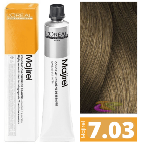 L`Oréal- Coloration MAJIREL 7.03 Blond Naturel Doré 50 ml 
