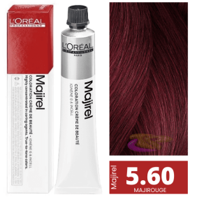L`Oréal- Coloration MAJIROUGE 5.60 Châtain Clair Acajou Rouge Profond 50 ml 