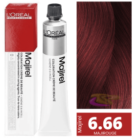L`Oréal- Coloration MAJIROUGE 6.66 Blond Foncé Rouge Intense 50 ml 