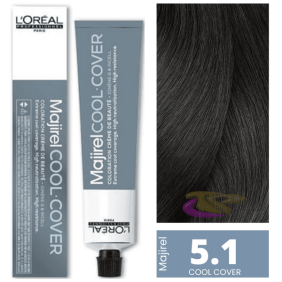 L`Oréal- Coloration MAJIREL COOL COVER 5.1 Châtain Clair Cendre 50 ml