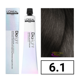 L`Oral - 6.1 DIALIGHT coloration sans ammoniaque Ash Blond foncé 50 ml