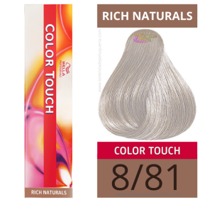 Wella - Ba ou Color Touch Rich Naturals 8/81 (sans aco amon) 60 ml