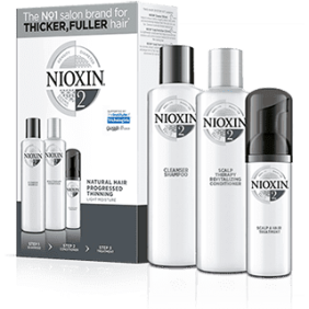 Nioxin - Kit SYSTEM 2 Advanced perte de densité de cheveux NATUREL (3 produits)