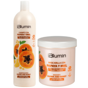 Blumin Urban - Pack Offre Papaye et Miel (shampooing 1000ml + masque 700ml)