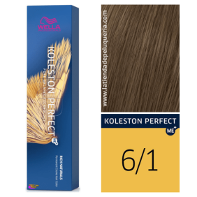 Wella - Koleston Perfect ME + Rich Naturals Dye 6/1 Blonde Cendré Foncé 60 ml