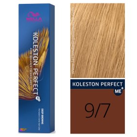 Wella - Koleston Perfect ME + Marron foncé 9/7 Blond Très Clair Marron 60 ml