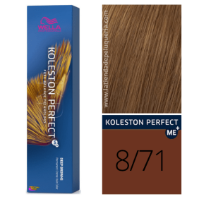 Wella - Koleston Perfect ME + Brun profond Dye 8/71 Blond Clair Marr N Ash 60 ml