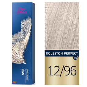 Wella - Koleston Perfect ME + Teinture Blonde Spéciale 12/96 Blond Super Ligure Cendr Violet 60 ml