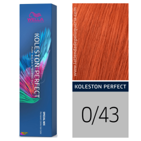 Wella - Koleston Perfect ME + Mélange Spécial Teinté 0/43 Coral Red 60 ml