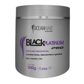 Ocean Hair - Masque matifiant PLATINIUM PRO BLACK 500 g