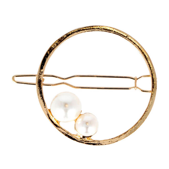 Eurostil - Pinces à cerceau en or avec perles 2 pcs (06941)