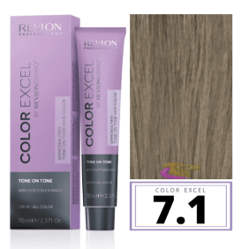 Revlon - Ba ou COLOR EXCEL Sans Ammoniaque 7.1 Blond Cendré 70 ml