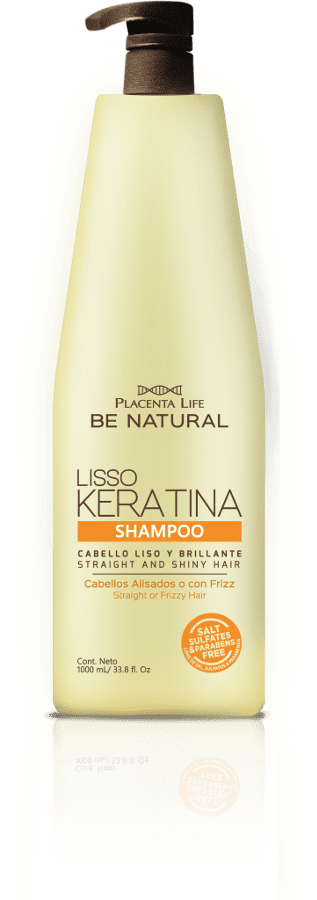 Be Natural - Champ LISSO KERATINA cheveux lissés et crépus 1000 ml