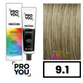 Revlon Proyou - THE COLOR MAKER 9.1 Coloration Cheveux Blond Cendré Clair 90 ml