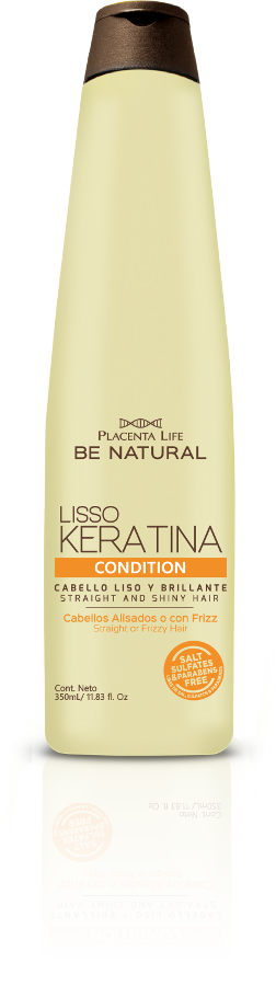 Be Natural - LISSO KERATINA Conditioner pour cheveux lissés et crépus 350 ml