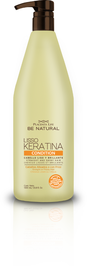 Be Natural - LISSO KERATINA Conditioner pour cheveux lissés et crépus 1000 ml