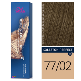 Wella - Koleston Perfect ME + Pure Naturals 77/02 Blond Moyen Intense Mat Naturel 60 ml
