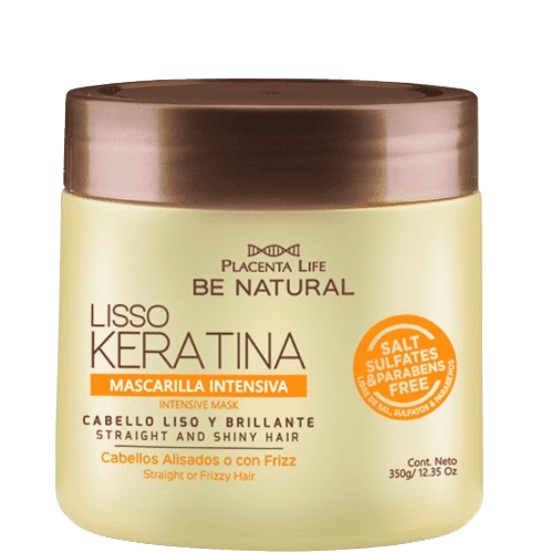 Be Natural - LISSO KERATIN Masque pour cheveux lissés et crépus 350 ml