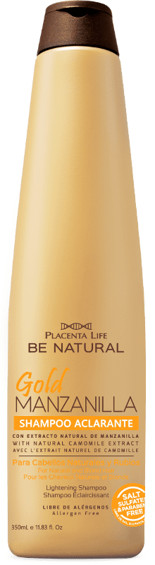 Be Natural - Champ éclaircissant GOLD CHAMOMILE pour cheveux naturels et blonds 350 ml