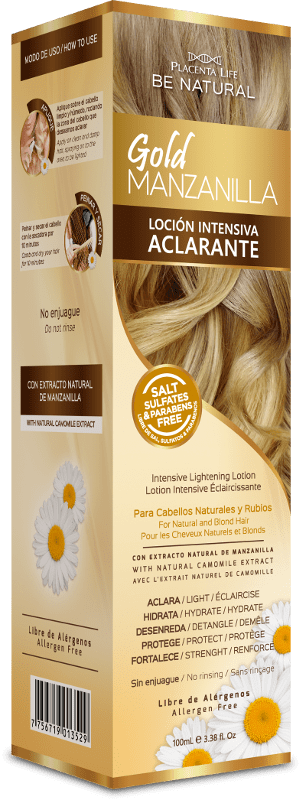 Be Natural - Lotion Clarifiante Intensive GOLD CHAMOMILE cheveux naturels et blonds 100 ml