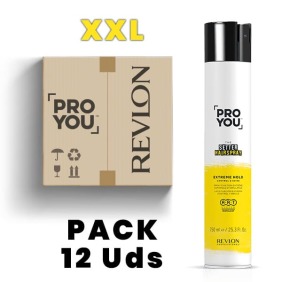 Revlon Proyou - Pack LACA XXL The Setter (Extreme Fixation) (12 unités x 750 ml)