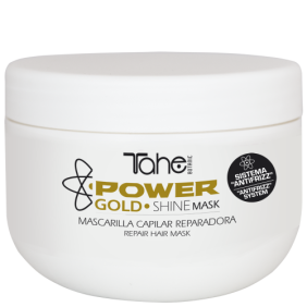 Tahe Botanic - Masque réparateur anti-frisottis Power Gold - Masque ensoleillement - 300 ml