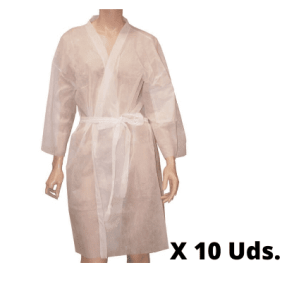 Eurostil - 10 Kimonos TNT Blanc (usage unique) (07307/58)