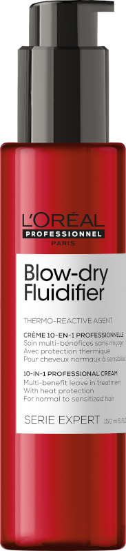 L`Oréal Serie Expert - Crema Termo-Protectora FLUIDIFIER Blow-Dry Anti-Encrespamiento 150 ml