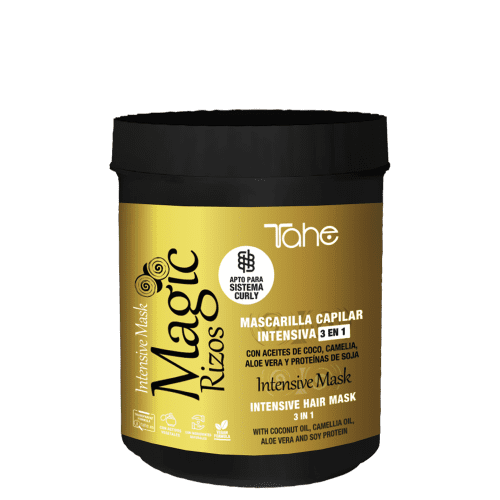 Tahe  - Mascarilla Capilar Intensiva 3 en 1 MAGIC RIZOS (Apto Método Curly) 700 ml