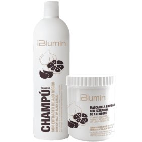 Blumin - Pack Oferta Con Extracto de Ajo Negro (para cabellos secos) (Champú 1000ml + Mascarilla 700ml)