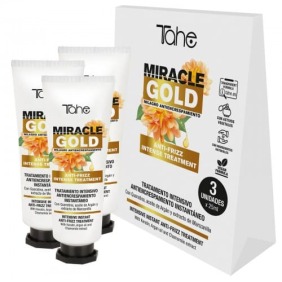 Tahe - Tratamiento Intensivo Instantáneo MIRACLE GOLD Antiencrespamiento (Vegano) 3 x 25 ml