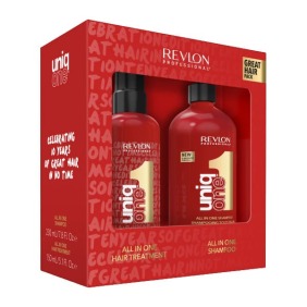 Revlon - Pack ESPECIAL UNIQ ONE (Champú 230 ml + Uniq One Celebration 150 ml)