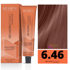 Revlon - Tinte Revlonissimo Colorsmetique 6.46 Rubio Oscuro Cobrizo Rojizo 60 ml (Ker-Ha Complex)