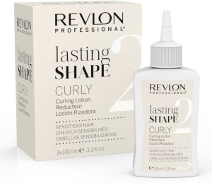 Revlon - Líquido de Permanente Lasting Shape CURLY (2) Cabellos Sensibilizados 3x100 ml