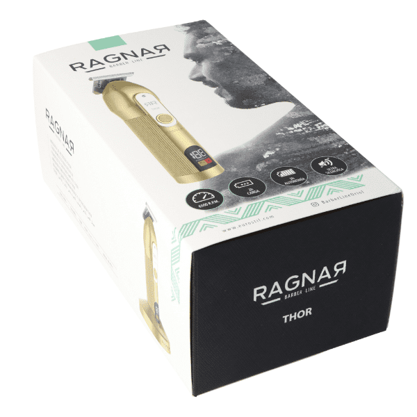 Ragnar - Máquina Cortapelo Retoques THOR Dorada con batería (07555/53)