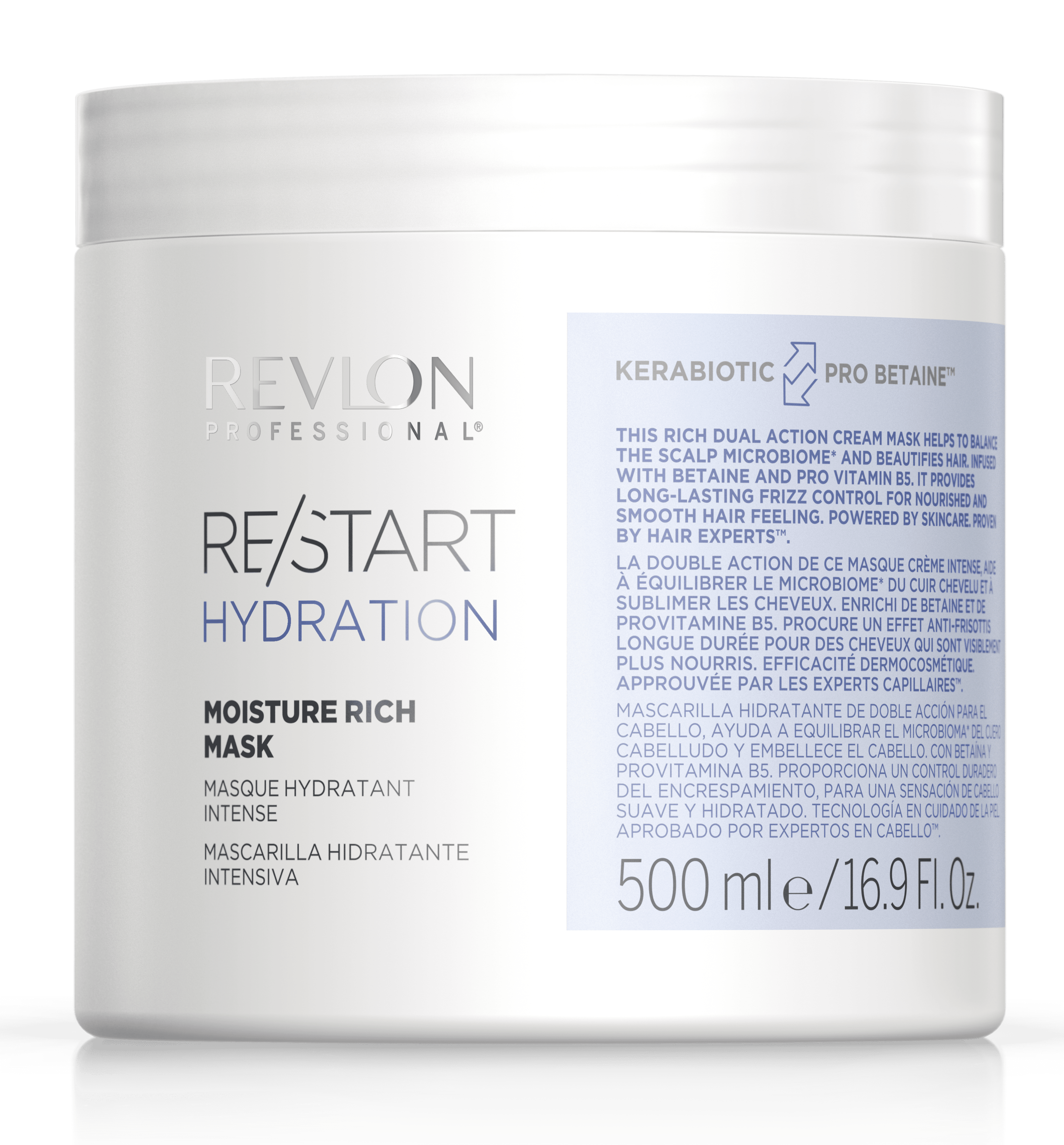 Revlon Restart - Mascarilla HYDRATION para cabello seco 500 ml