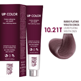 Trend Up - Tinte UP COLOR Tonalizante (matizador de mechas) 10.21T Rubio Platino Violeta Ceniza 100 ml
