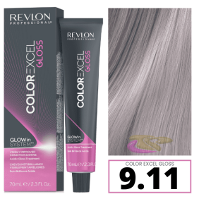 Revlon - Baño COLOR EXCEL GLOSS 9.11 Silver Ash (sin amoniaco) 70 ml