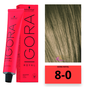 Schwarzkopf - Coloration Igora Royal 8/0 Blond Clair 60 ml 