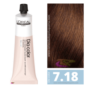 L`Oréal - Coloración DIA COLOR 7.18 Rubio Ceniza Moca (sin amoniaco) 60 ml
